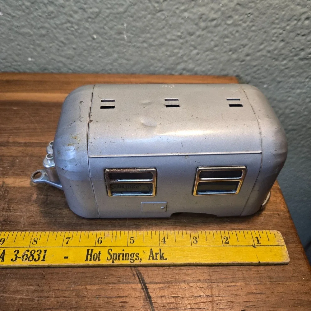 Rare Vintage Tin Bandai Air Stream Camper Trailer 1959? For parts/repair